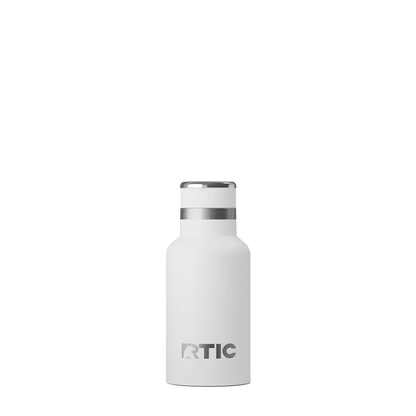 Back customization side of the RTIC Little Journey Bottle 12 oz in White 