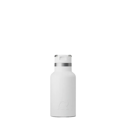 Front customization side of the RTIC Little Journey Bottle 12 oz in White 