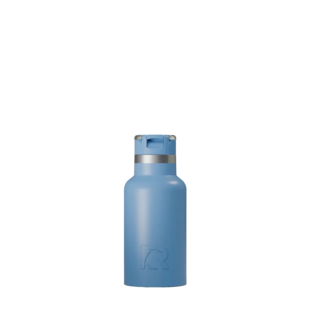 Front customization side of the RTIC Little Journey Bottle 12 oz in Denim 