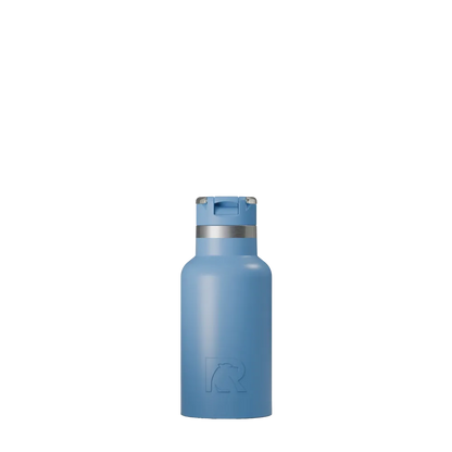 Front customization side of the RTIC Little Journey Bottle 12 oz in Denim 