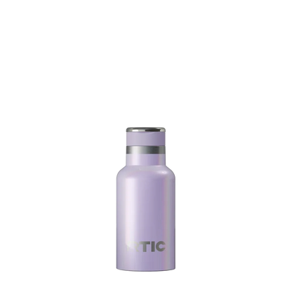 Back customization side of the RTIC Little Journey Bottle 12 oz in Glitter Lavender 
