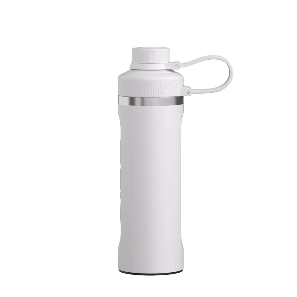Back customization side of the RTIC Refuel Bottle 16 oz in Cool Gray 