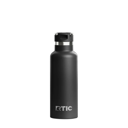Back customization side of the RTIC Journey Bottle 16 oz in Black 