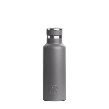 Front customization side of the RTIC Journey Bottle 16 oz in Graphite 