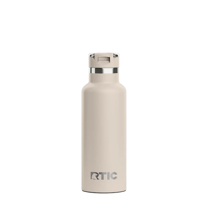 Back customization side of the RTIC Journey Bottle 16 oz in Beach 