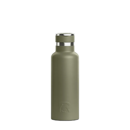 Front customization side of the RTIC Journey Bottle 16 oz in Olive 