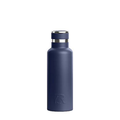 Front customization side of the RTIC Journey Bottle 16 oz in Navy 