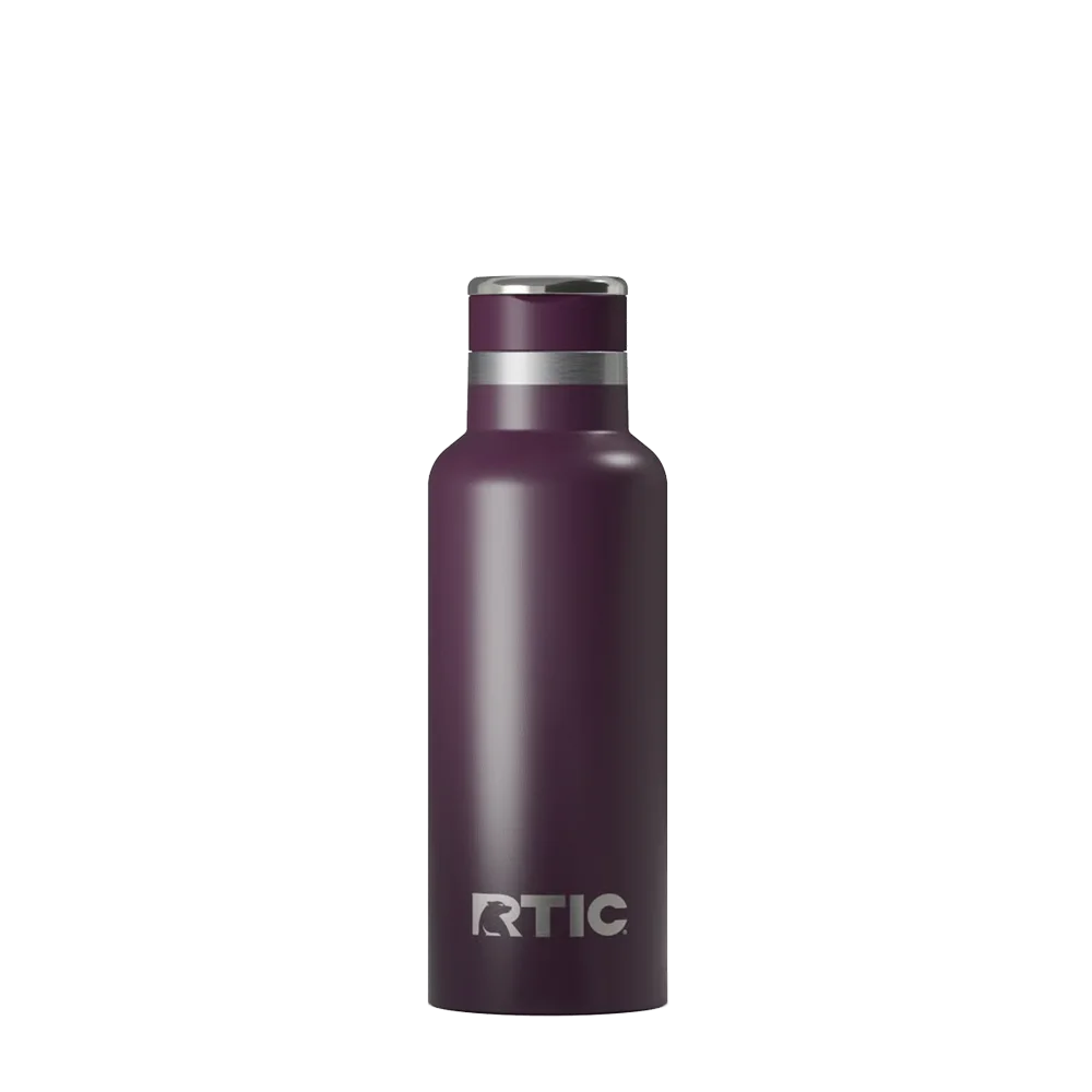 Back customization side of the RTIC Journey Bottle 16 oz in Plum 