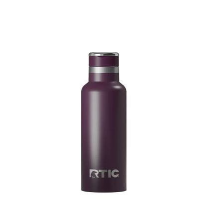 Back customization side of the RTIC Journey Bottle 16 oz in Plum 