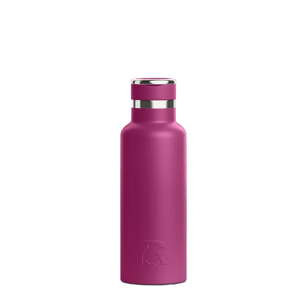Front customization side of the RTIC Journey Bottle 16 oz in Very Berry 