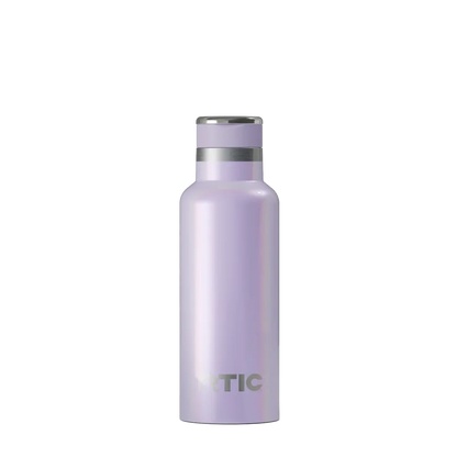 Back customization side of the RTIC Journey Bottle 16 oz in Glitter Lavender 