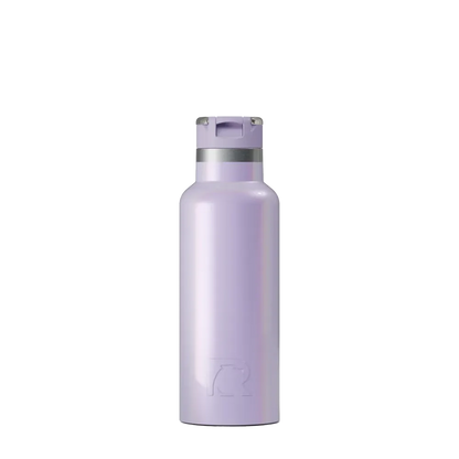 Front customization side of the RTIC Journey Bottle 16 oz in Glitter Lavender 
