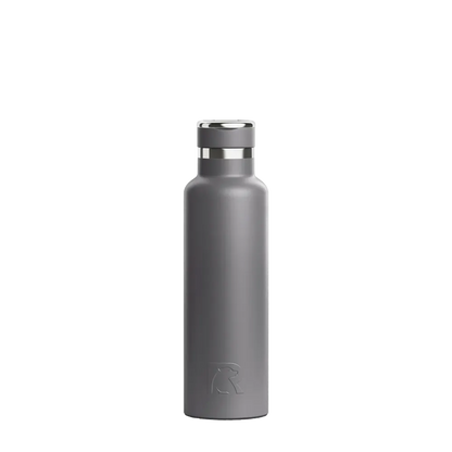 Front customization side of the RTIC Journey Bottle 20 oz in Graphite 