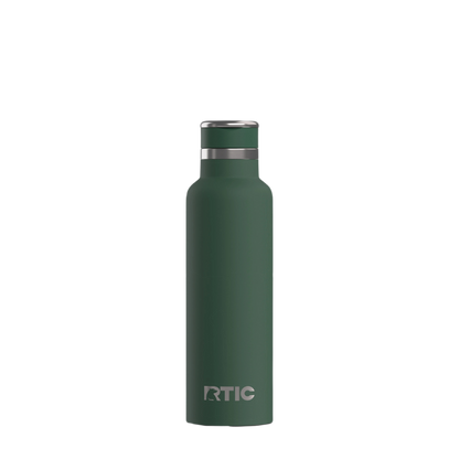 Back customization side of the RTIC Journey Bottle 20 oz in Dark Pine 