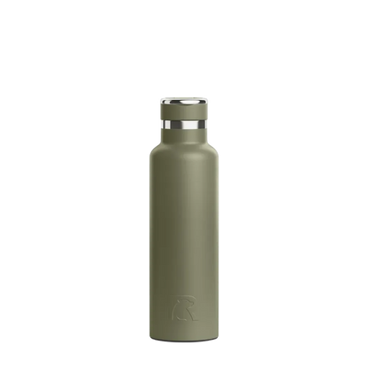 Front customization side of the RTIC Journey Bottle 20 oz in Olive 