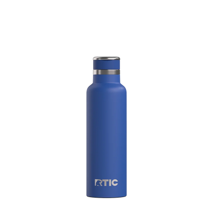 Back customization side of the RTIC Journey Bottle 20 oz in Cobalt 