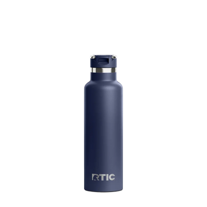 Back customization side of the RTIC Journey Bottle 20 oz in Navy 