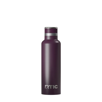 Back customization side of the RTIC Journey Bottle 20 oz in Plum 