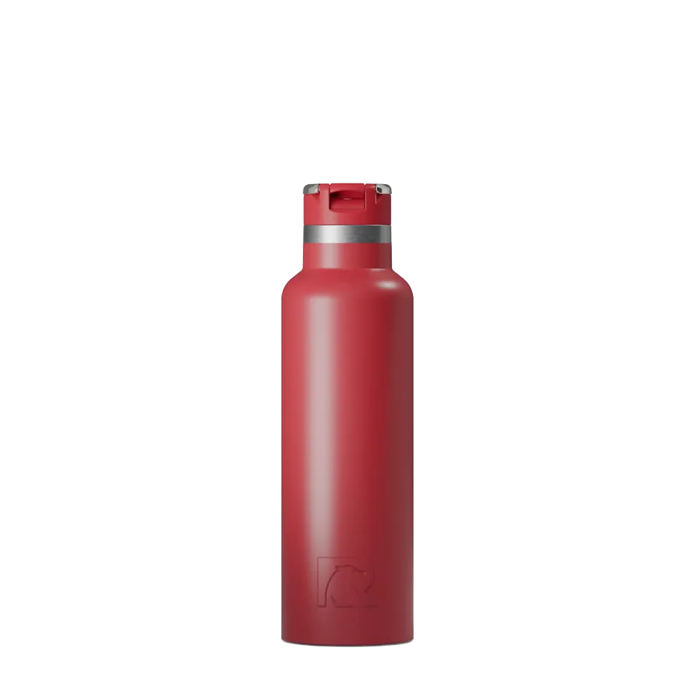 Front customization side of the RTIC Journey Bottle 20 oz in Flag Red 