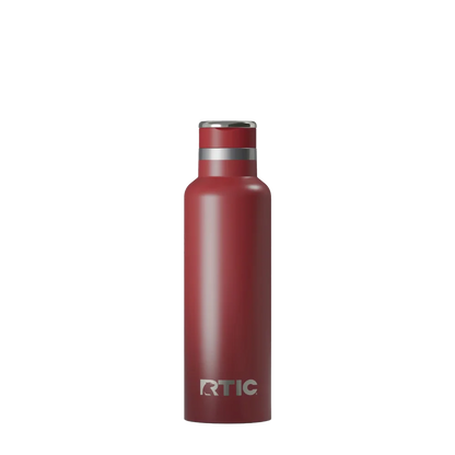 Back customization side of the RTIC Journey Bottle 20 oz in Black Cherry 
