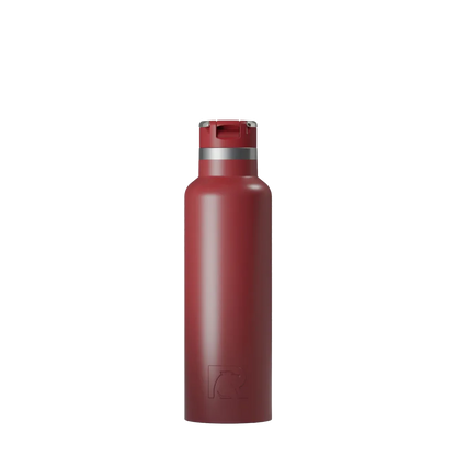 Front customization side of the RTIC Journey Bottle 20 oz in Black Cherry 