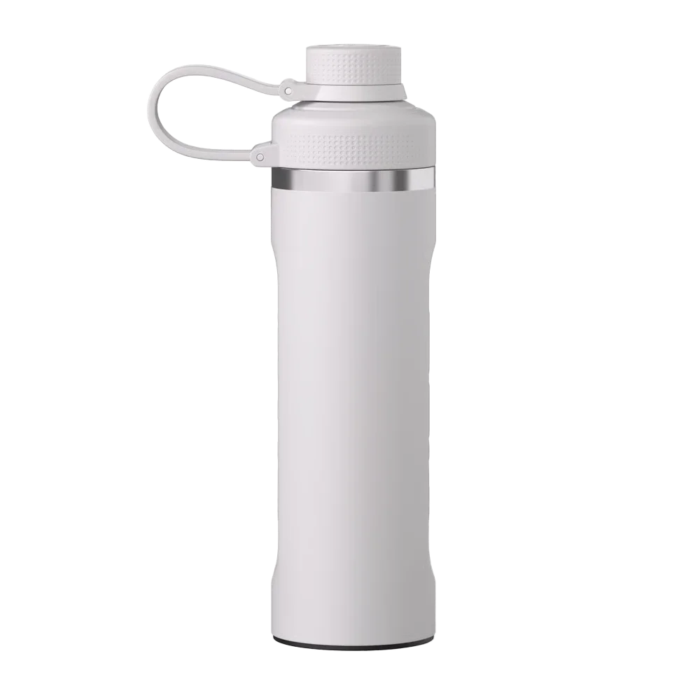 Front customization side of the RTIC Refuel Bottle 24 oz in Cool Gray 