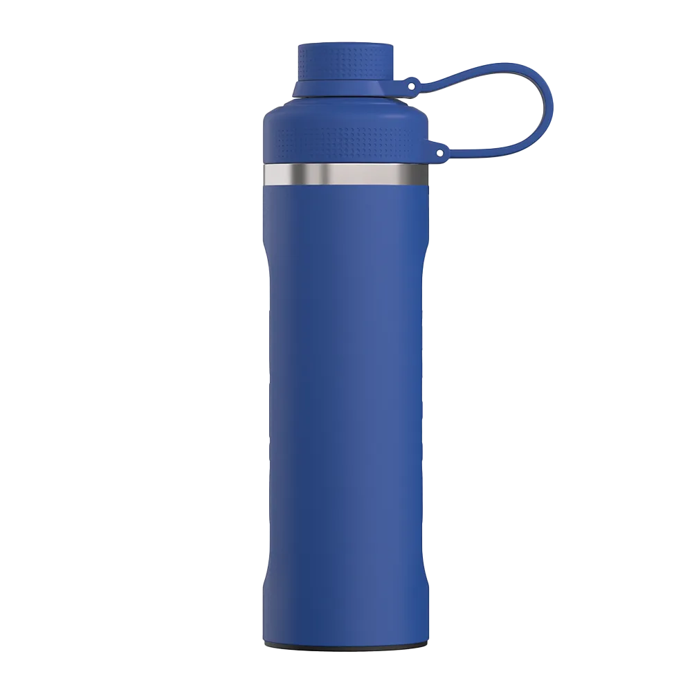 Back customization side of the RTIC Refuel Bottle 24 oz in Cobalt 