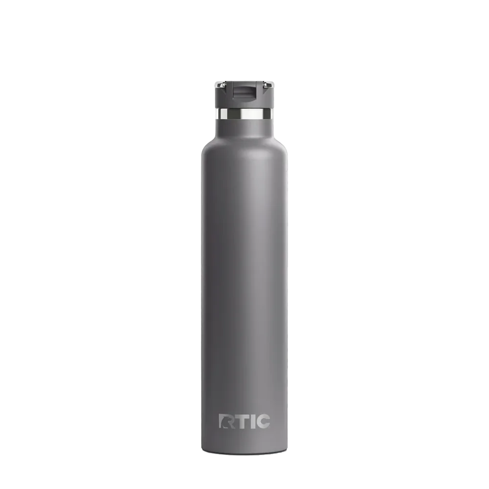 Back customization side of the RTIC Journey Bottle 26 oz in Graphite 