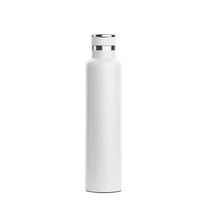 Front customization side of the RTIC Journey Bottle 26 oz in White 