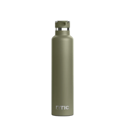 Back customization side of the RTIC Journey Bottle 26 oz in Olive 