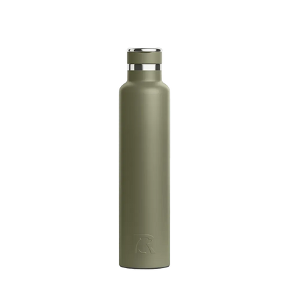 Front customization side of the RTIC Journey Bottle 26 oz in Olive 