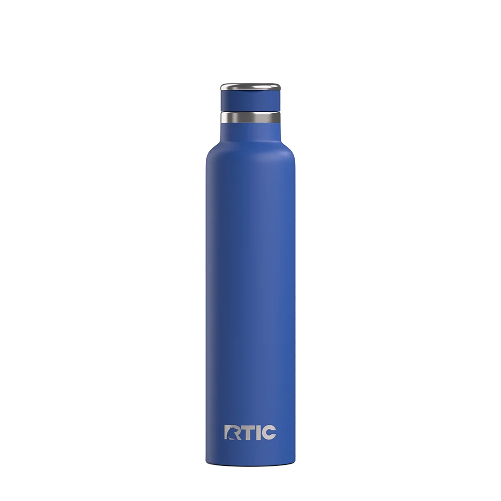 Back customization side of the RTIC Journey Bottle 26 oz in Cobalt 