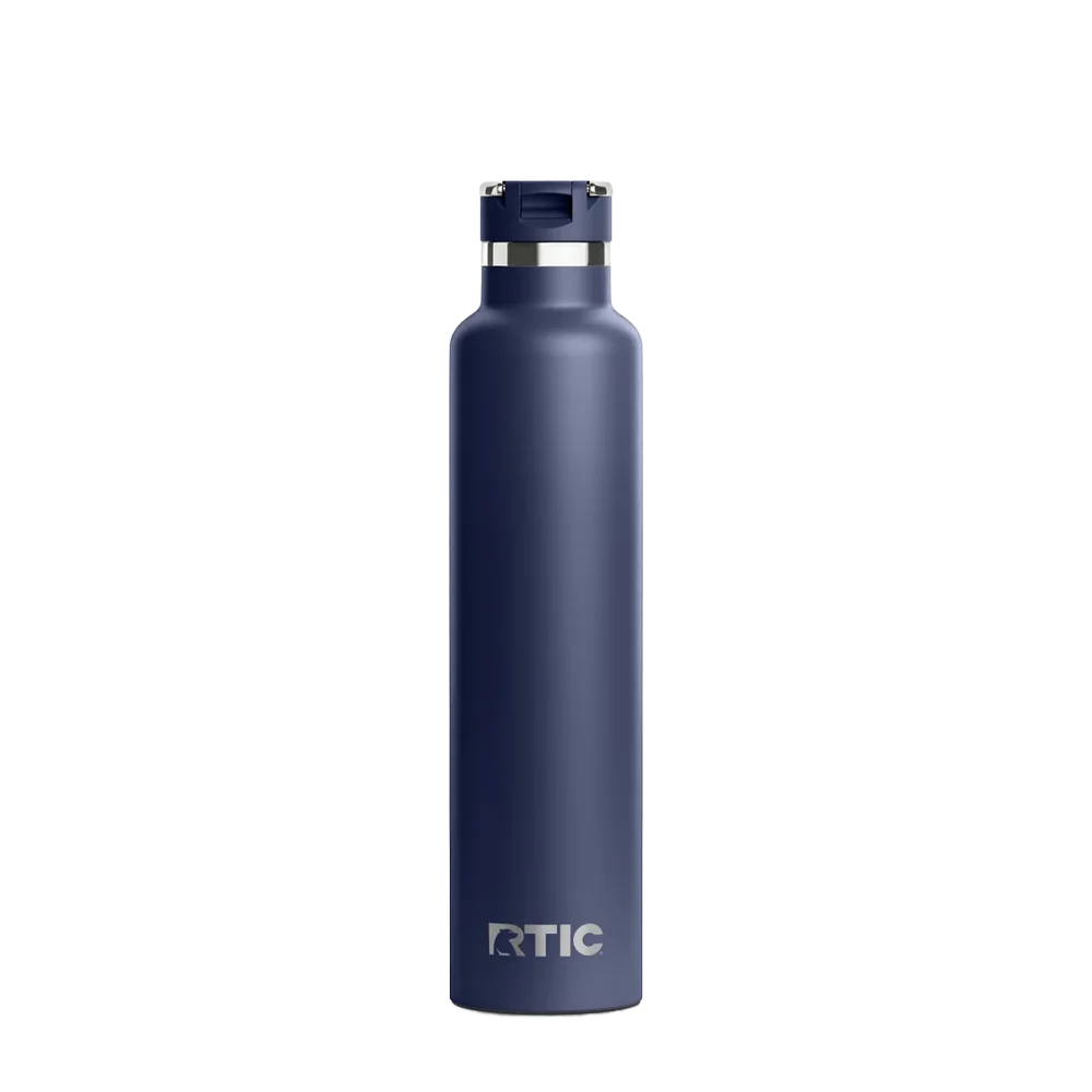 Back customization side of the RTIC Journey Bottle 26 oz in Navy 