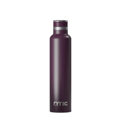 Back customization side of the RTIC Journey Bottle 26 oz in Plum 