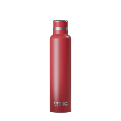 Back customization side of the RTIC Journey Bottle 26 oz in Flag Red 