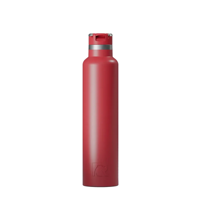 Front customization side of the RTIC Journey Bottle 26 oz in Flag Red 