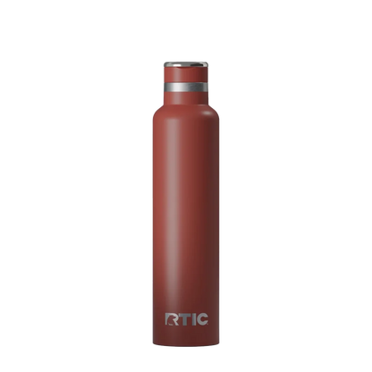 Back customization side of the RTIC Journey Bottle 26 oz in Black Cherry 
