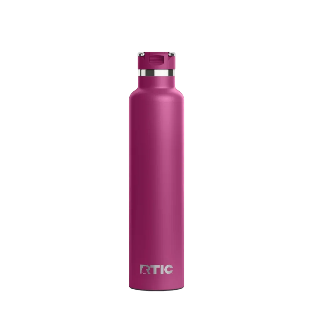 Back customization side of the RTIC Journey Bottle 26 oz in Very Berry 