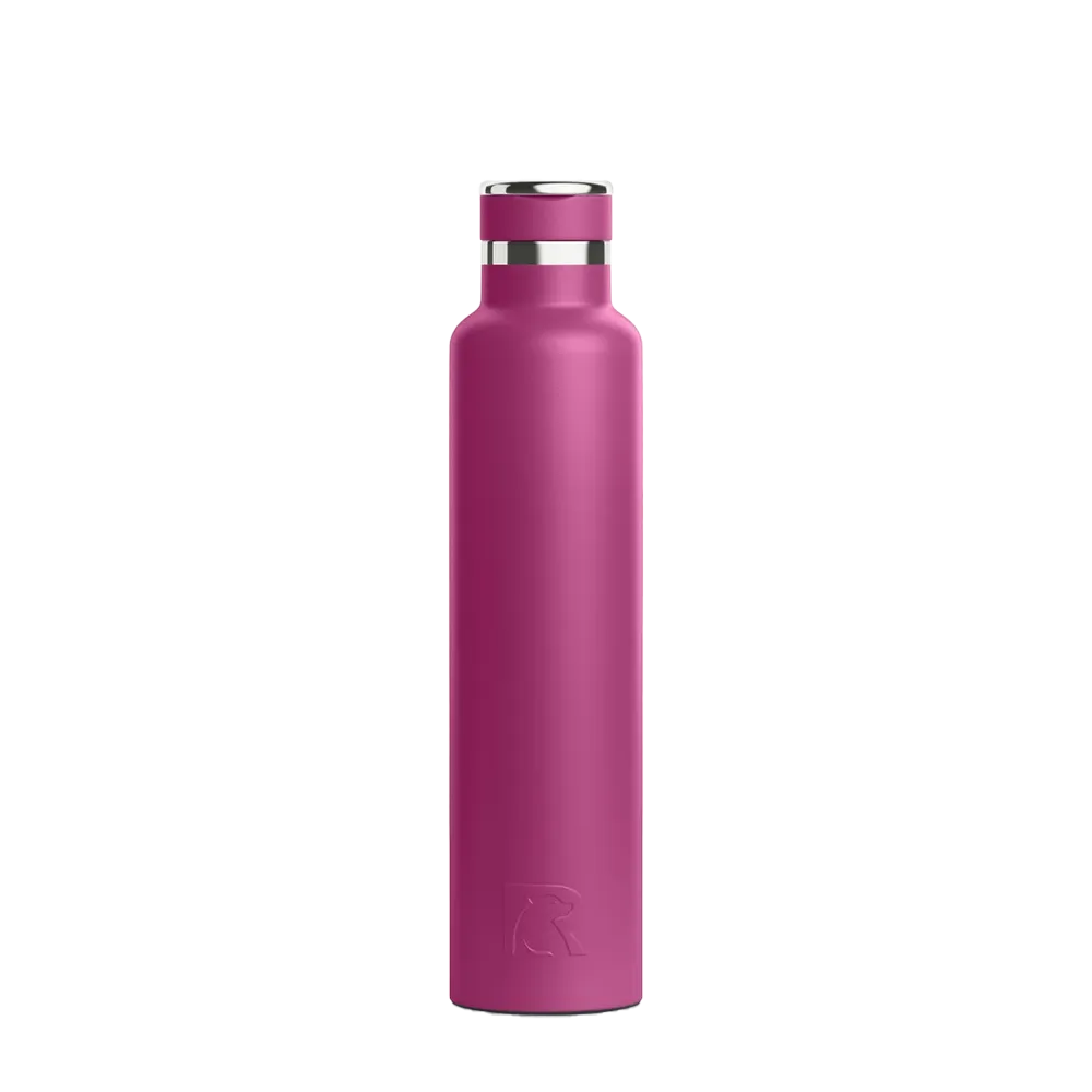 Front customization side of the RTIC Journey Bottle 26 oz in Very Berry 
