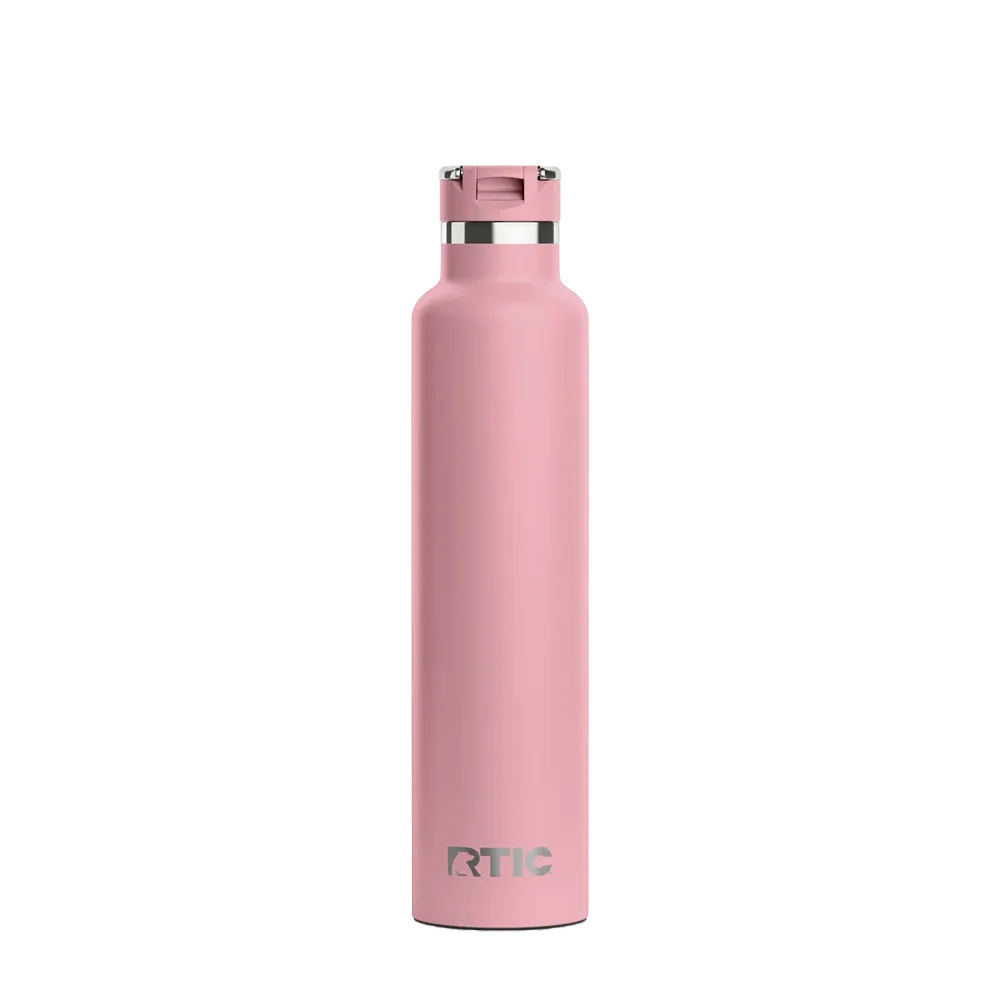 Back customization side of the RTIC Journey Bottle 26 oz in Dusty Rose 