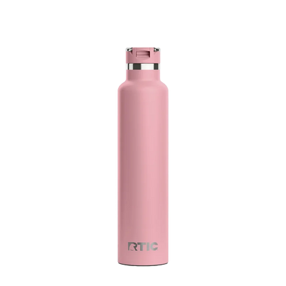 Back customization side of the RTIC Journey Bottle 26 oz in Dusty Rose 