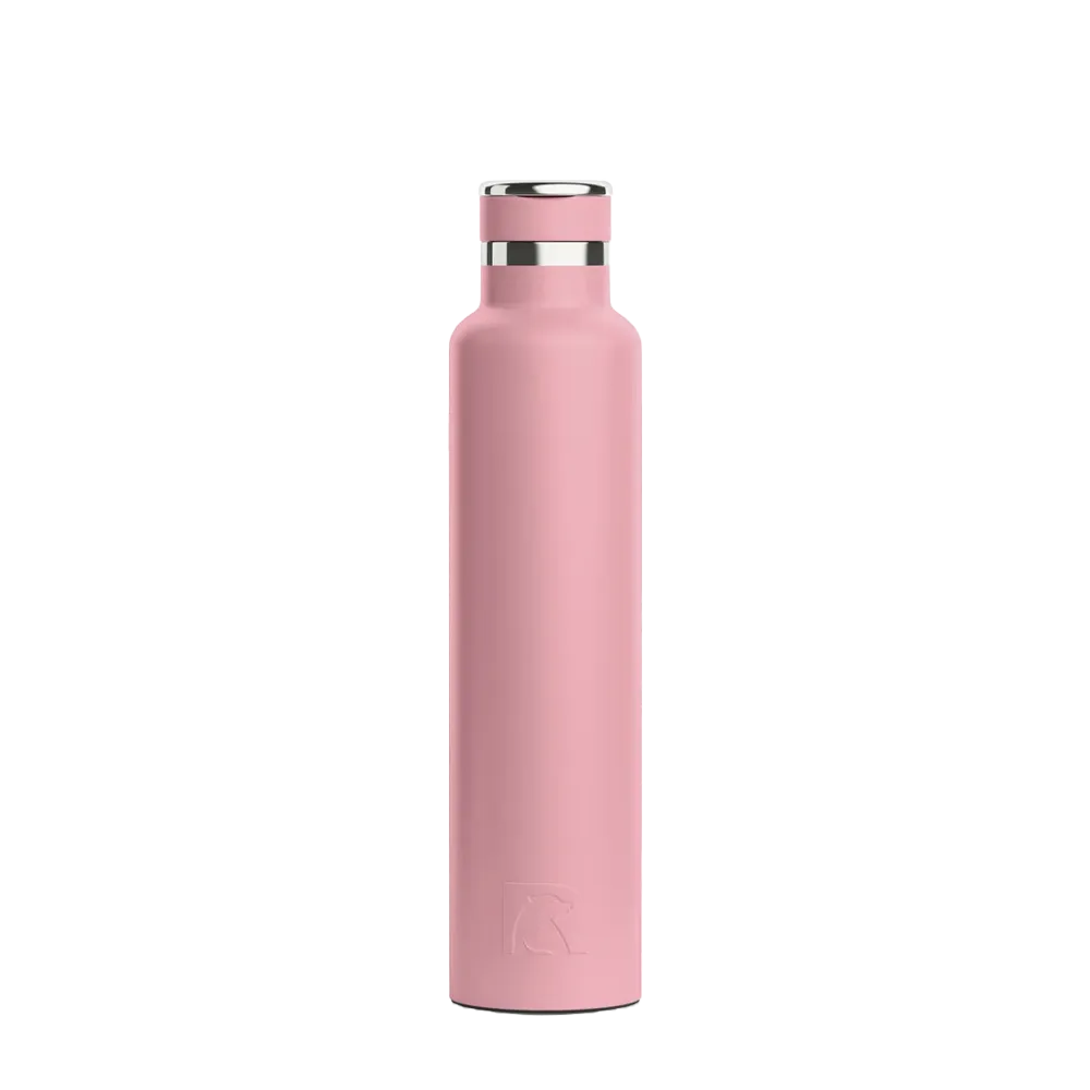 Front customization side of the RTIC Journey Bottle 26 oz in Dusty Rose 