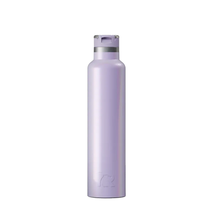 Front customization side of the RTIC Journey Bottle 26 oz in Glitter Lavender 