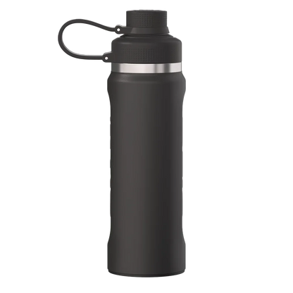 Front customization side of the RTIC Refuel Bottle 30 oz in Black 