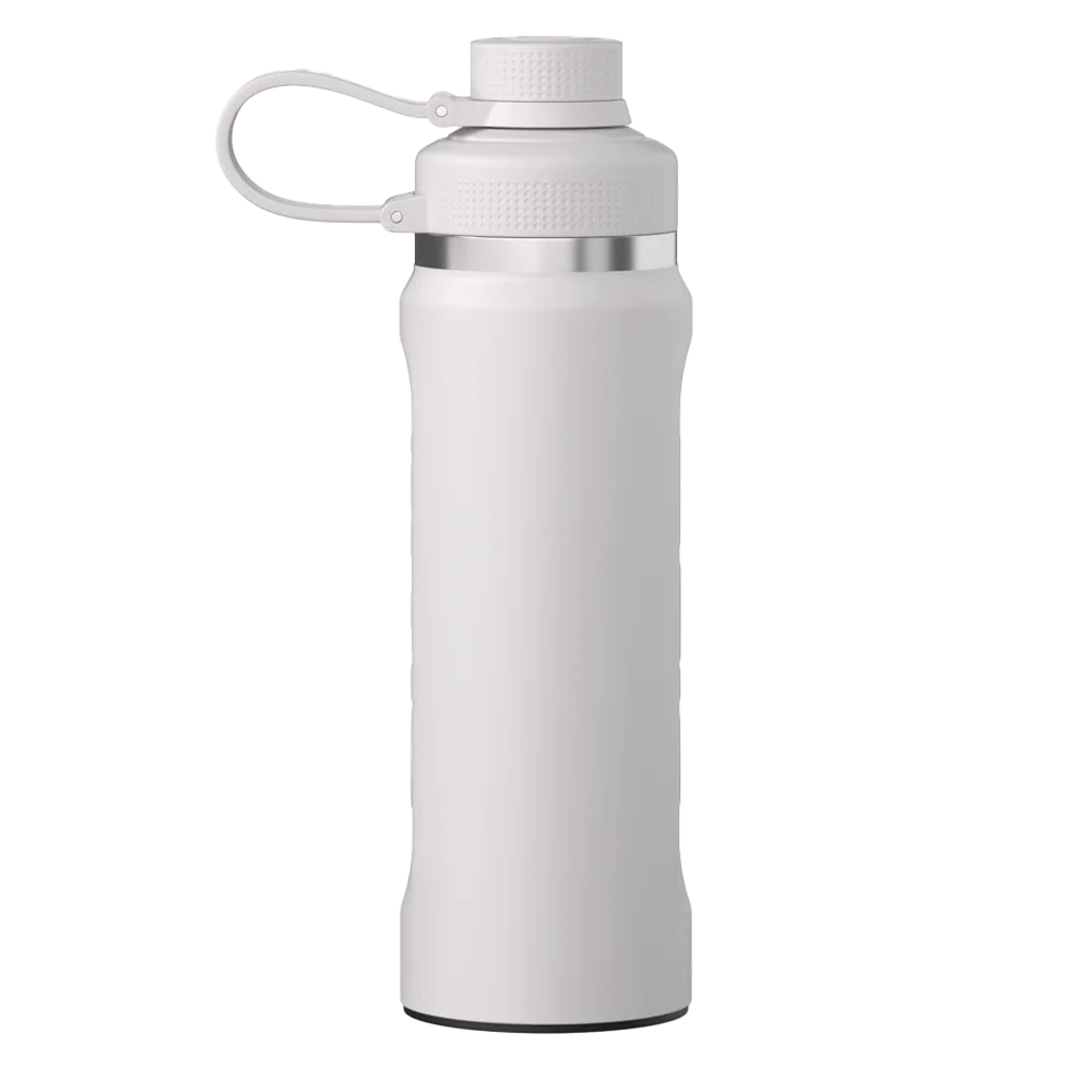 Front customization side of the RTIC Refuel Bottle 30 oz in Cool Gray 