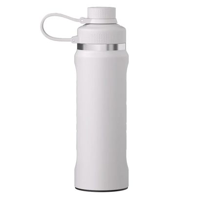 Front customization side of the RTIC Refuel Bottle 30 oz in Cool Gray 