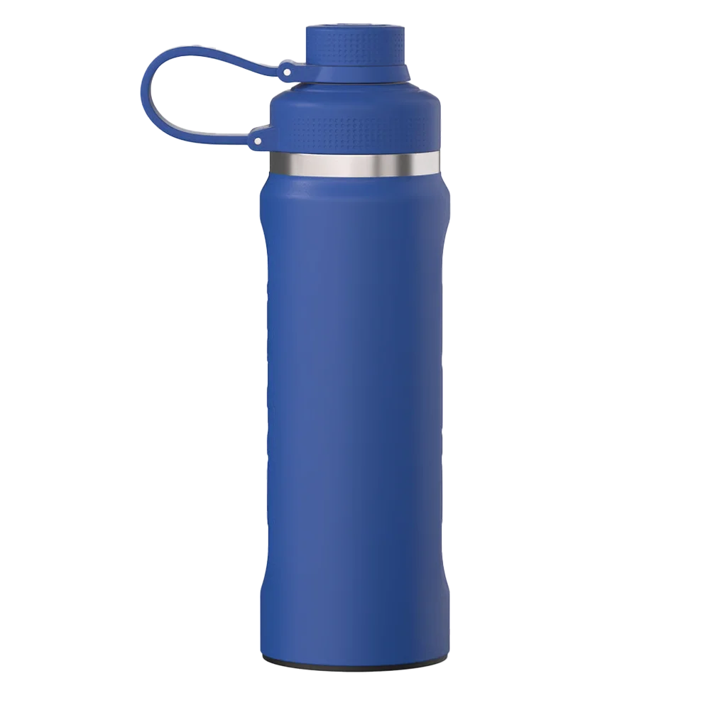 Front customization side of the RTIC Refuel Bottle 30 oz in Cobalt 