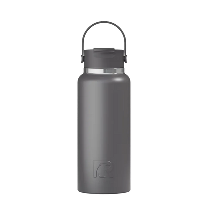 Front customization side of the RTIC Outback Bottle 32 oz in Graphite 