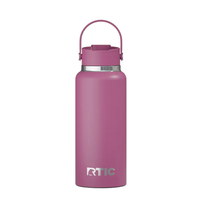 Back customization side of the RTIC Outback Bottle 32 oz in Orchid 