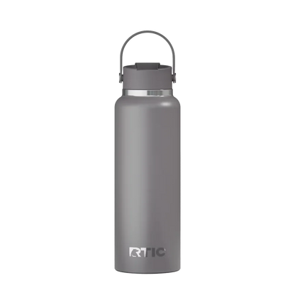 Back customization side of the RTIC Outback Bottle 40 oz in Graphite 